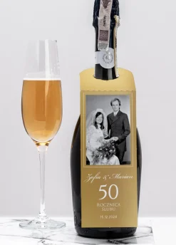 Personalizowane zawieszki na butelkę 50 ROCZNICA ŚLUBU
