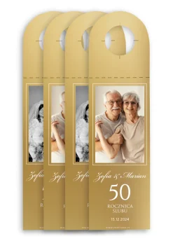Personalizowane zawieszki na butelkę 50 ROCZNICA ŚLUBU