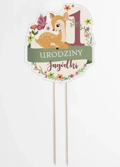 Personalizowany topper na roczek MAŁA SARENKA