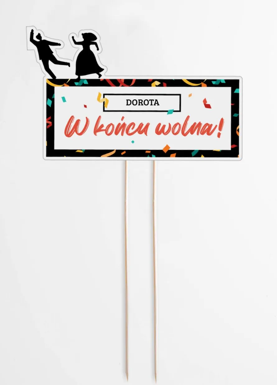 Personalizowany topper na TORT ROZWODOWY