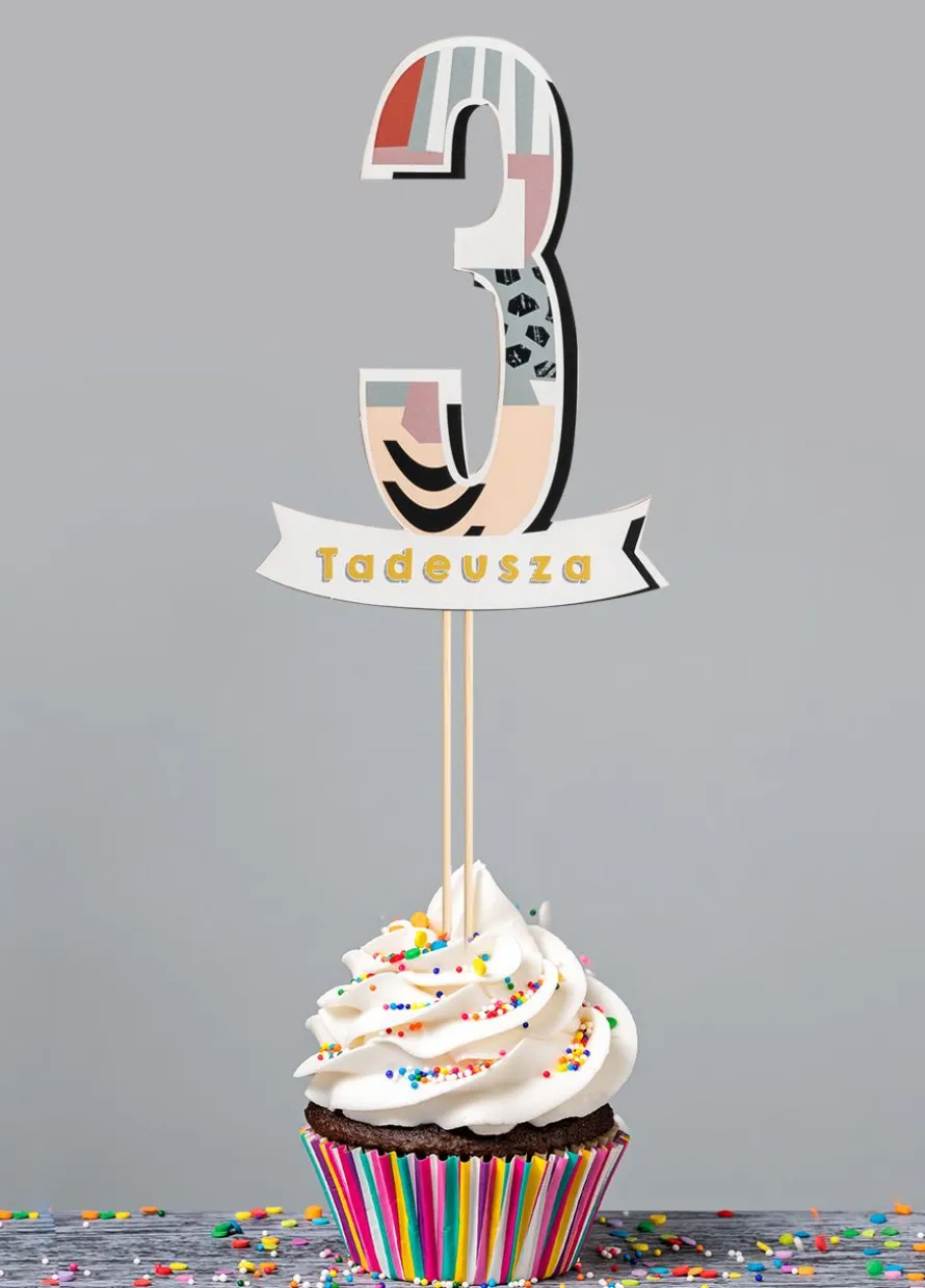 Personalizowany topper na tort 3 LATKA