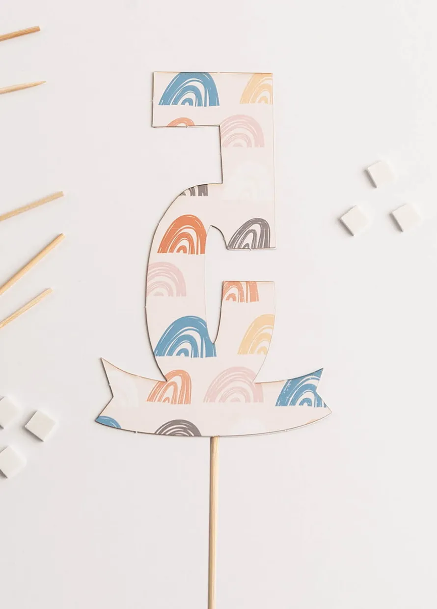 Personalizowany topper na tort na 5 URODZINY