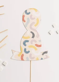 Personalizowany topper urodzinowy Z CYFRĄ 8