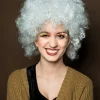Peruka AFRO biała