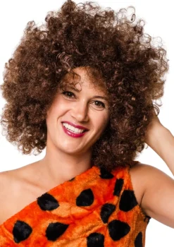 Peruka AFRO brązowa