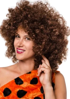 Peruka AFRO brązowa