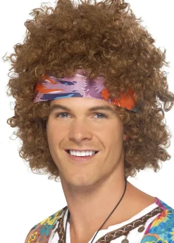 Peruka AFRO HIPISA brązowa peruka na imprezę