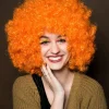 Peruka AFRO pomarańczowa