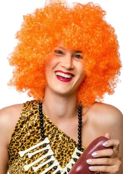 Peruka AFRO pomarańczowa