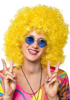 Peruka AFRO żółta