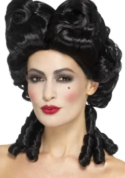 Peruka barokowa MADAME WIKTORIA czarna