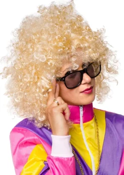 Peruka blond AFRO loki