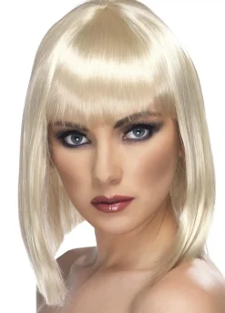 Peruka blond GLAM z grzywką