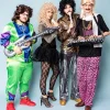 Peruka blond loki CHARLOTTA afro disco
