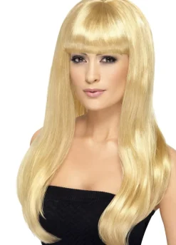 Peruka blond z grzywką długa BABELICIOUS