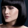 Peruka bob czarna z grzywką Fever Professional ELISE