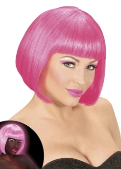 Peruka BOB NEON różowa