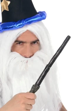 Peruka czarodzieja MERLIN z brodą i wąsami