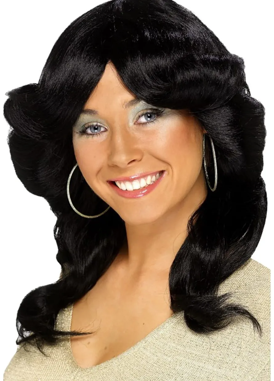 Peruka disco ABBA czarna