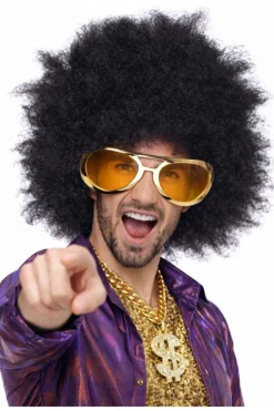 Peruka disco MEGA AFRO czarna