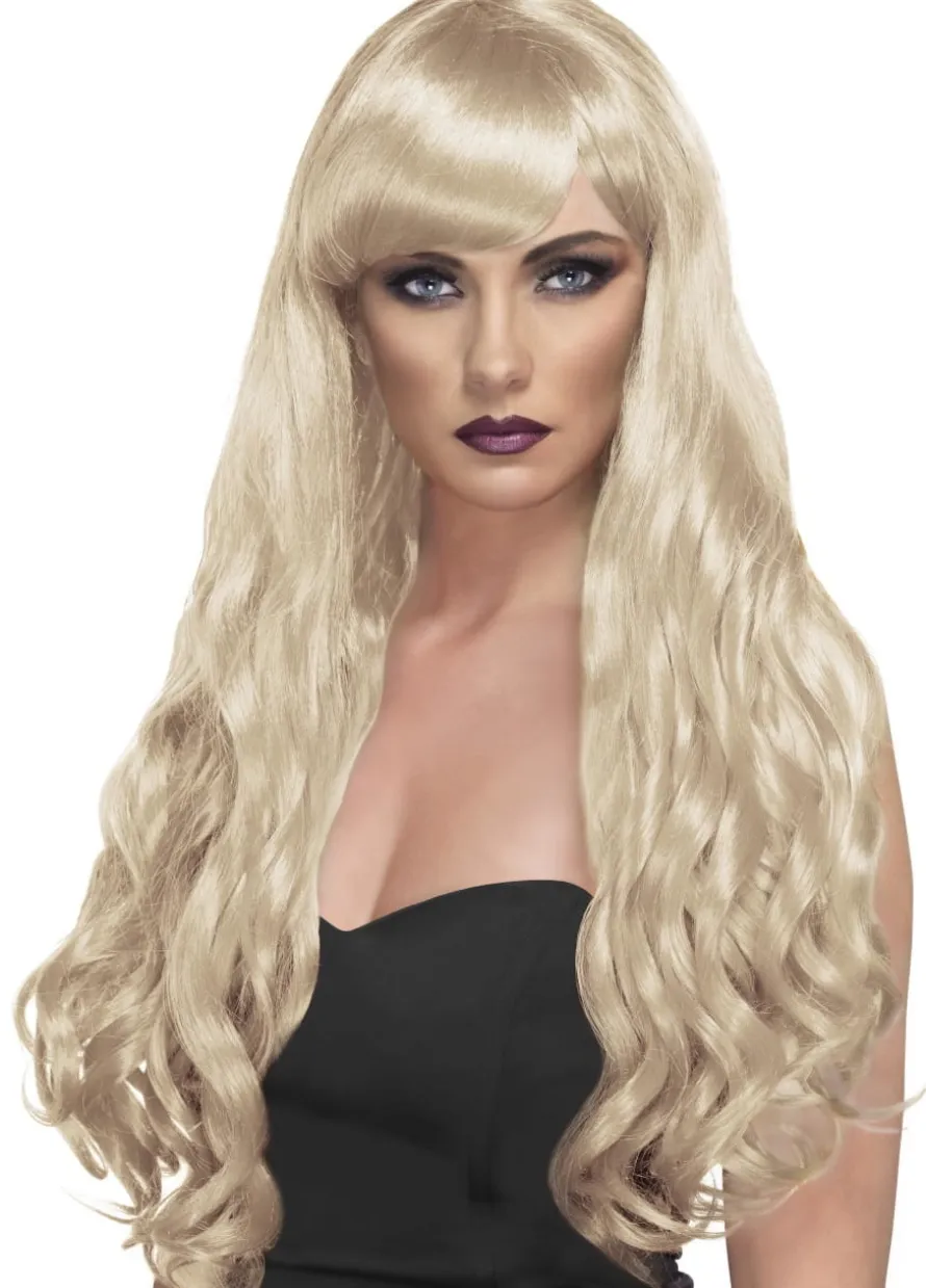 Peruka długie blond włosy DESIRE peruka z grzywką
