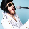 Peruka ELVIS deluxe - czarna
