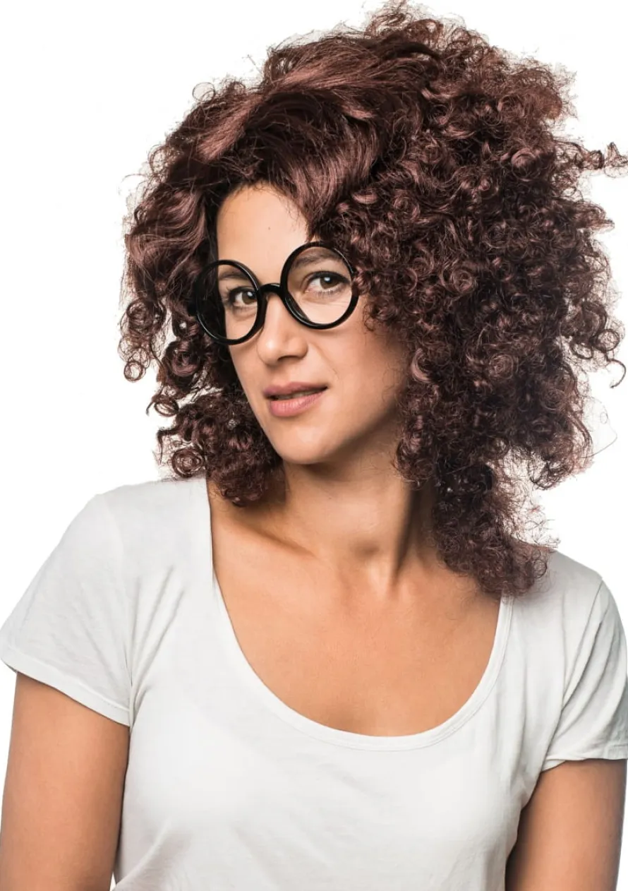Peruka kasztanowa OLIVIA peruka imprezowa