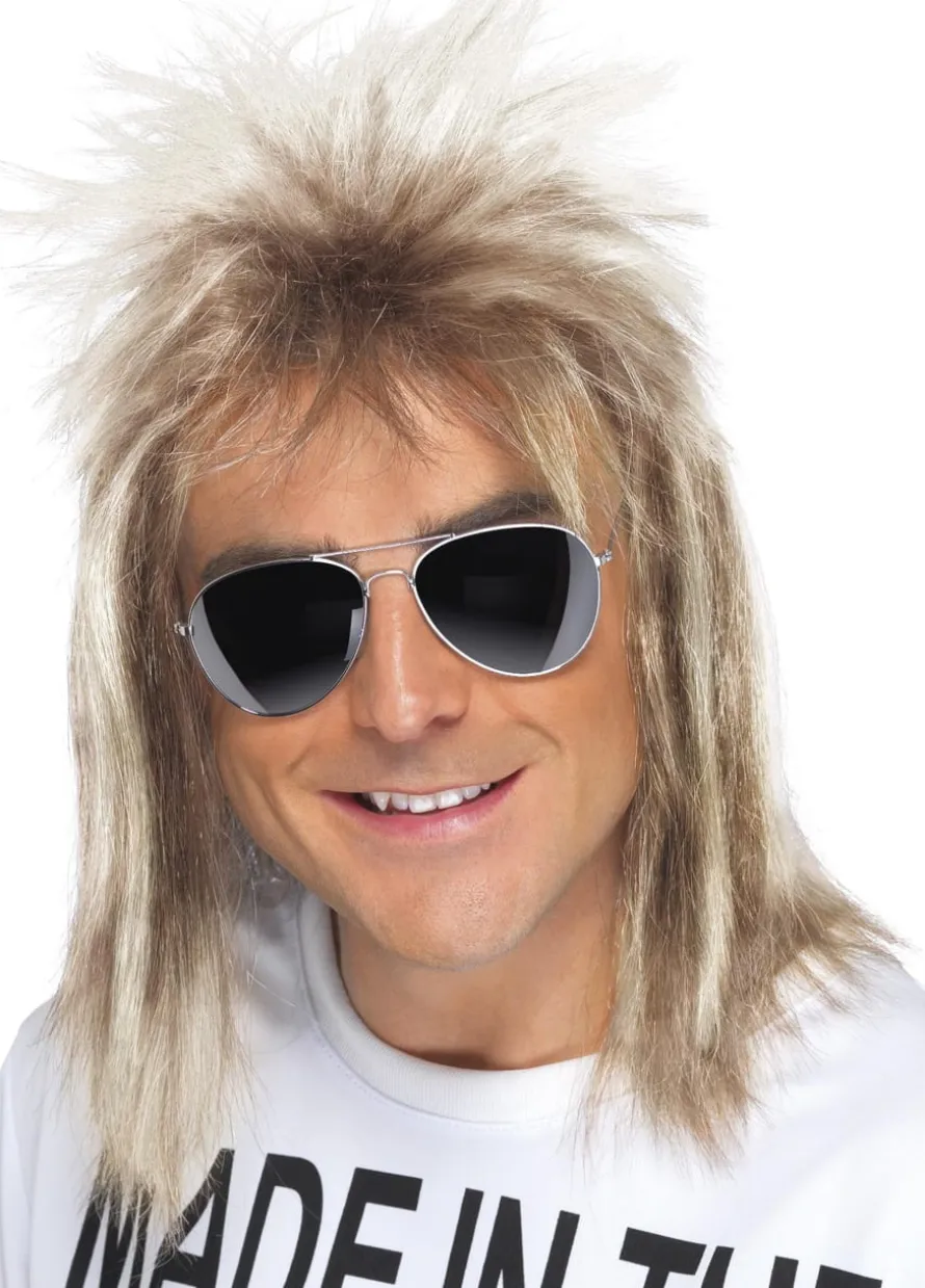 Peruka lata 80 ROCKMAN męska blond