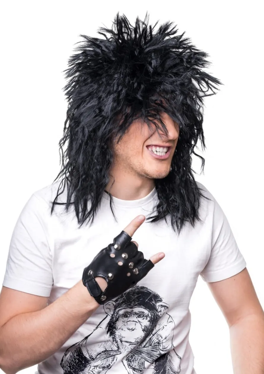 Peruka męska czarna ROCK