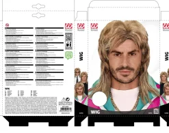Peruka męska lata 80 MULLET