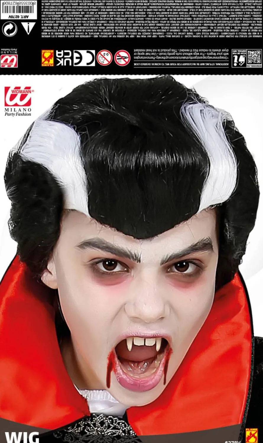 Peruka na Halloween dziecięca WAMPIR