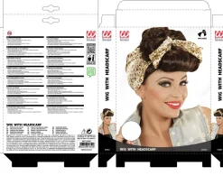 Peruka PIN UP brązowa