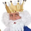 Peruka z brodą NEPTUN biała