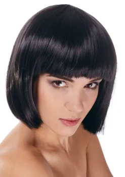 Peruka z grzywką BELLA czarna