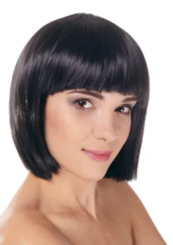 Peruka z grzywką BELLA czarna