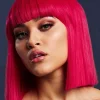 Peruka z grzywką LOLA Fever magenta