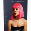 Peruka z grzywką LOLA Fever różowa