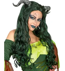Peruka z rogami na Halloween