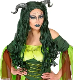 Peruka z rogami na Halloween