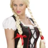 Peruka z warkoczami BAWARKA blond