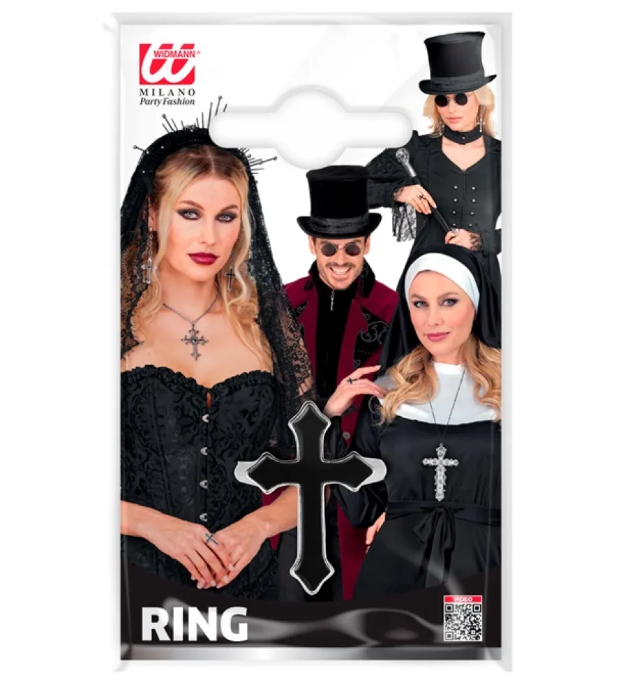 Pierścień Z KRZYŻEM na Halloween