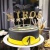 Piker na tort LITERA N złota