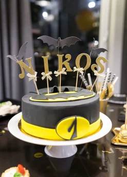 Piker na tort LITERA N złota