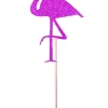 Pikery do babeczek FLAMING brokatowe 15cm (4szt.)