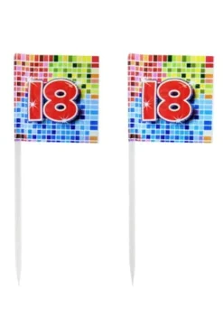 Pikery do koreczków 18 URODZINY (24szt.)