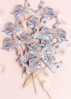 Pikery do muffinek z łabędziem SWAN (13szt.)