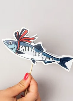 Pikery do przekąsek wykałaczki ozdobne PRL śledzik (6szt.)