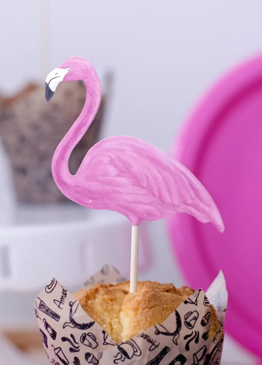 Pikery FLAMINGI wykałaczki ozdobne (6szt.)