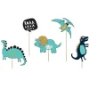 Pikery na babeczki DINOZAURY dekoracje do babeczek (5szt.)