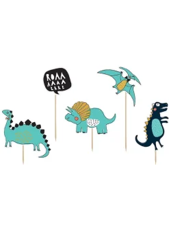 Pikery na babeczki DINOZAURY dekoracje do babeczek (5szt.)